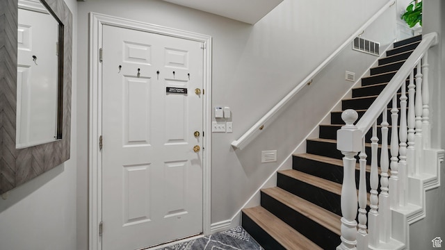 entryway with stairway