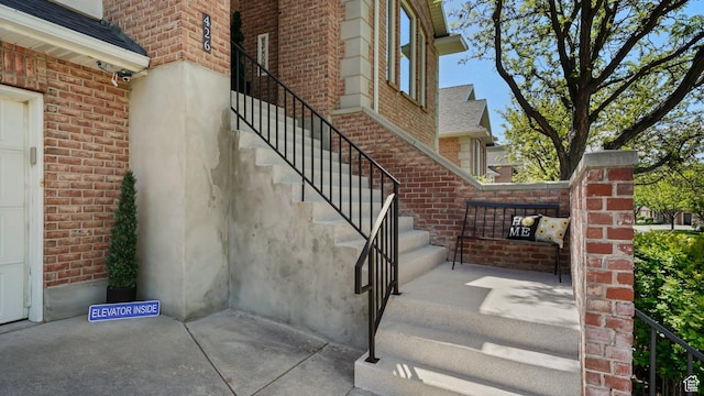 view of stairs