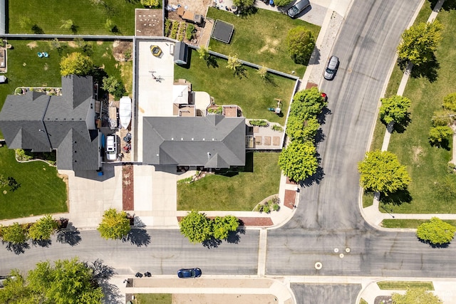 aerial view of residential area