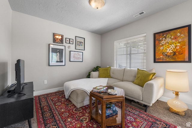 2051 W 1080 N, Provo, UT 84604 - carpeted living room with a textured ceiling and baseboards