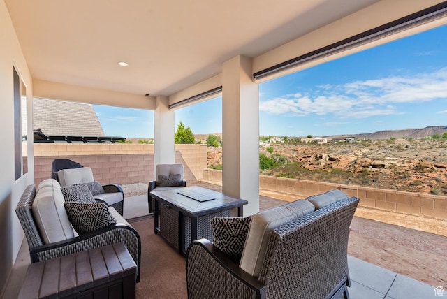 921 N Camino Pico N, Washington, UT 84780 - view of patio with an outdoor hangout area