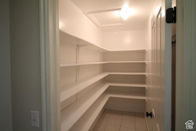 view of storage area