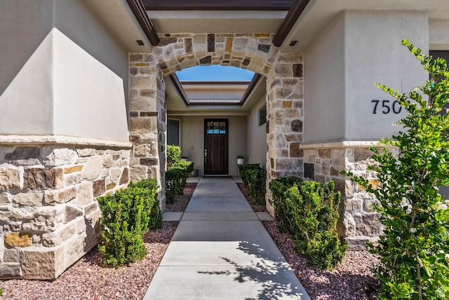 750 W 1860 N, Washington, UT 84780 - view of exterior entry with stone siding and stucco siding