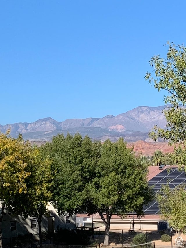 view of mountain background