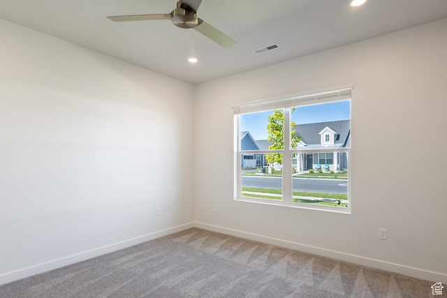 3786 S 4250 W Unit 427, West Haven, UT 84401 - unfurnished room with baseboards, carpet floors, recessed lighting, and ceiling fan