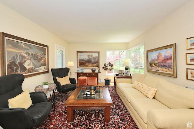 view of living area