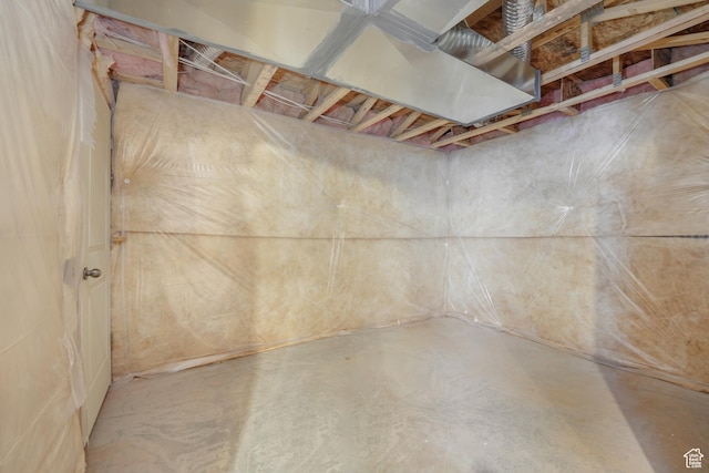 view of basement