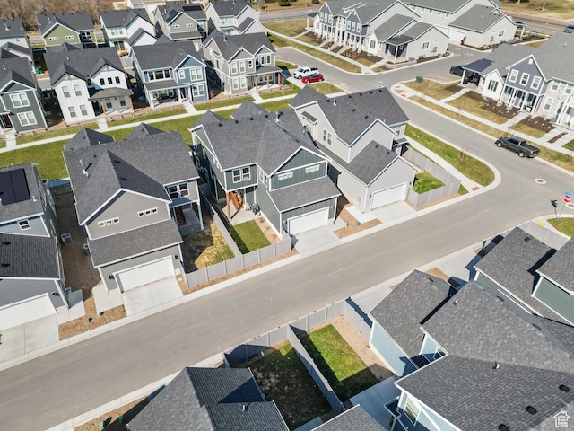 aerial view of residential area