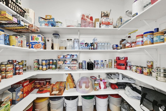 view of pantry