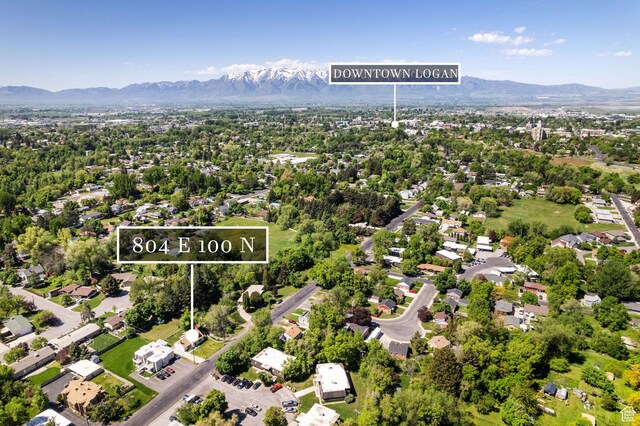 804 E 100 N, Logan, UT 84321 - view of property location with a mountainous background and property parcel outlined