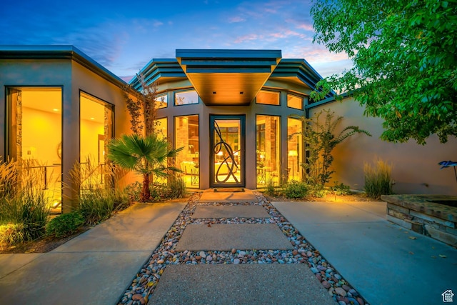 1203 Canyon Springs Rd, Springdale, UT 84767 - doorway to property with stucco siding