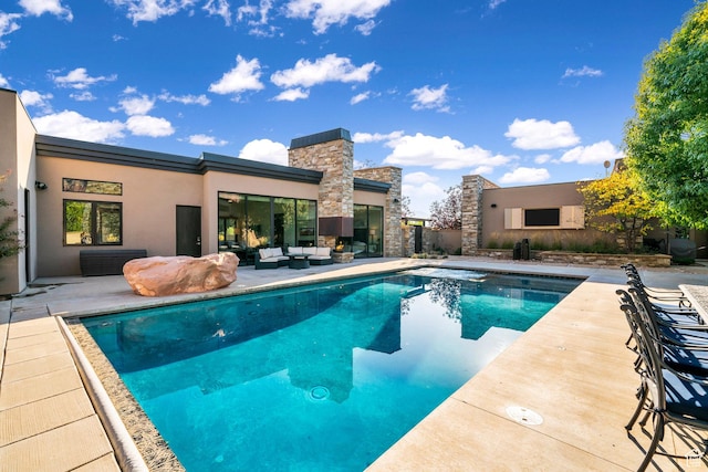 1203 Canyon Springs Rd, Springdale, UT 84767 - swimming pool featuring an outdoor hangout area and a patio area