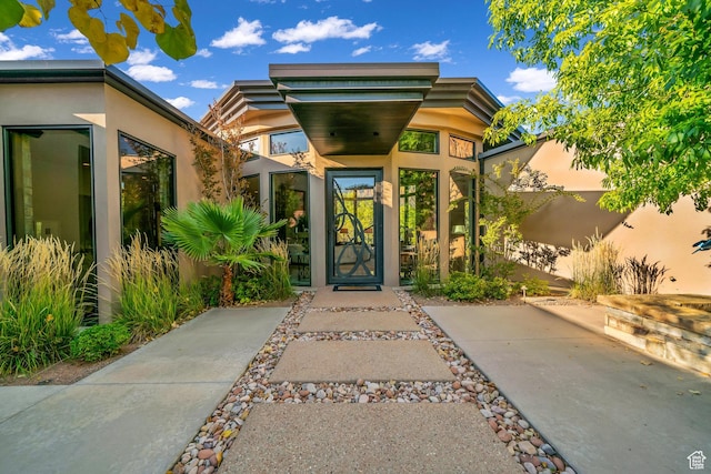 1203 Canyon Springs Rd, Springdale, UT 84767 - property entrance featuring stucco siding