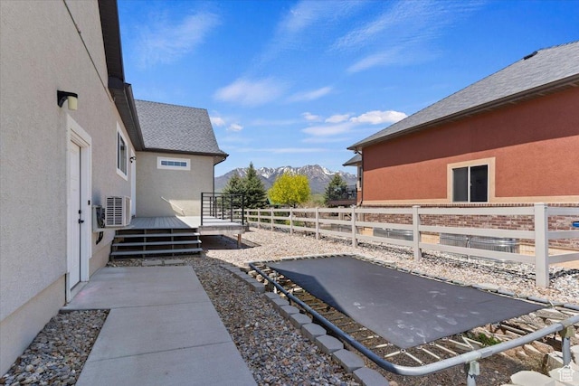5707 Scenic Ln, Mountain Green, UT 84050 - view of yard featuring a deck with mountain view