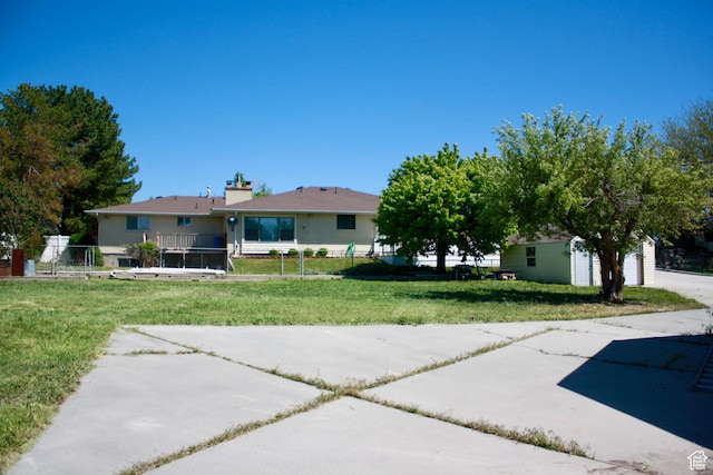 view of back of property