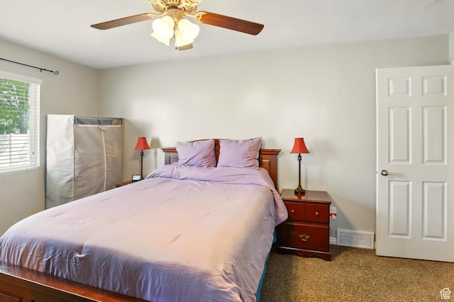 1424 W 3325 S, Perry, UT 84302 - bedroom with carpet floors and a ceiling fan