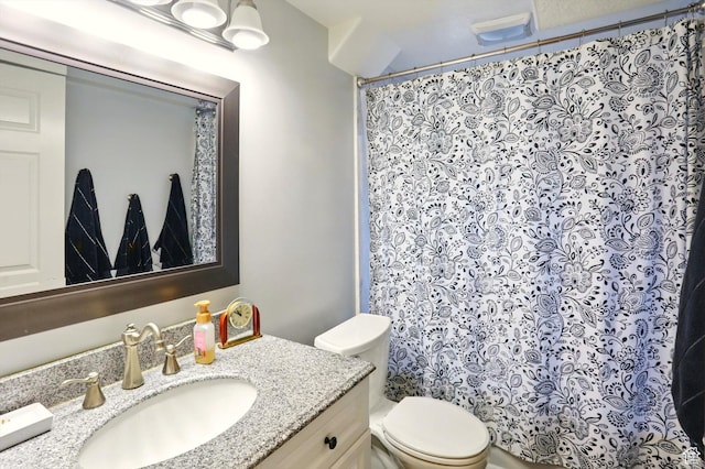 1424 W 3325 S, Perry, UT 84302 - bathroom with toilet, vanity, and curtained shower