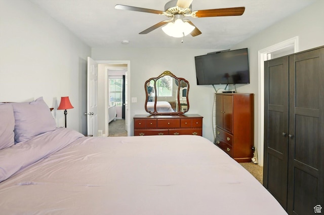 1424 W 3325 S, Perry, UT 84302 - carpeted bedroom with a ceiling fan