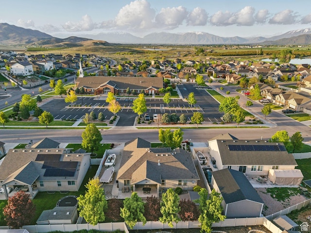 636 Quartz Dr, Santaquin, UT 84655 - aerial perspective of suburban area with a mountainous background