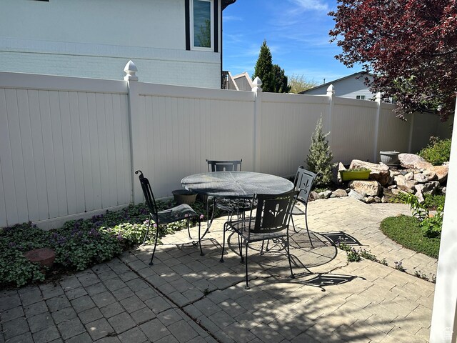 2756 S 725 W, Perry, UT 84302 - view of patio / terrace with fence and outdoor dining area
