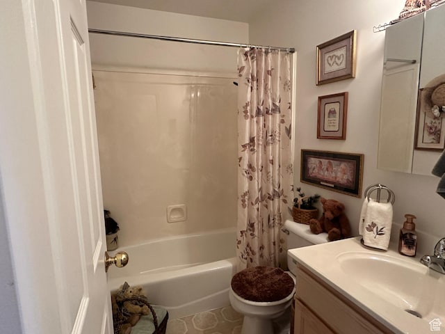 2756 S 725 W, Perry, UT 84302 - full bathroom with toilet, shower / bath combo with shower curtain, and vanity