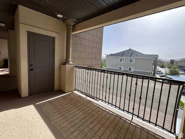 view of balcony
