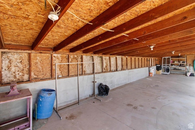 view of storage area