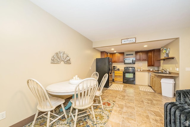 1608 W Boulder Creek Ln S, Layton, UT 84041 - dining area with light stone finish flooring