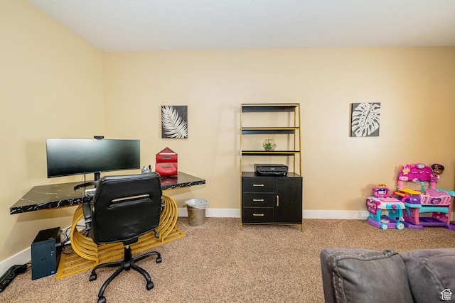 1608 W Boulder Creek Ln S, Layton, UT 84041 - office area with carpet floors and baseboards