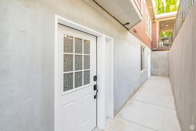 1608 W Boulder Creek Ln S, Layton, UT 84041 - doorway to property with stucco siding