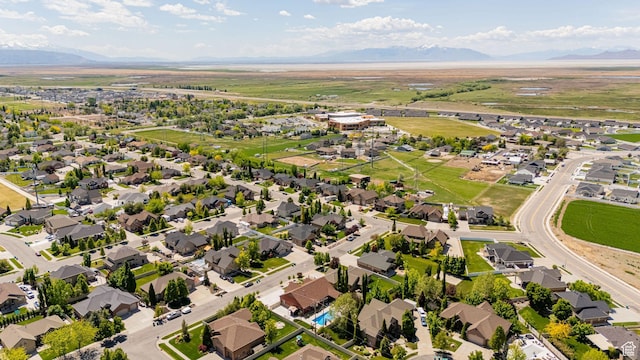 1608 W Boulder Creek Ln S, Layton, UT 84041 - aerial view of residential area with a mountain backdrop