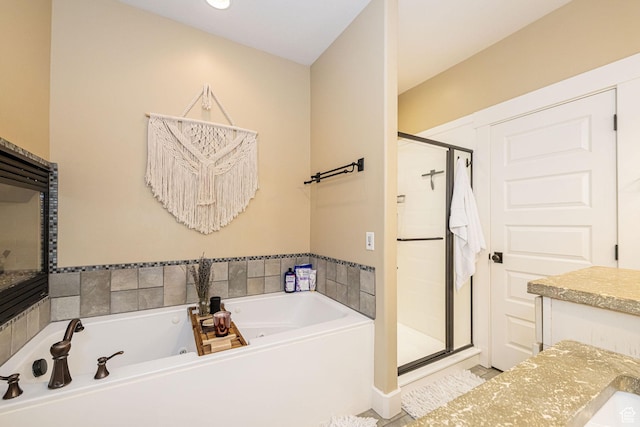 1608 W Boulder Creek Ln S, Layton, UT 84041 - bathroom with a shower stall and a tub with jets