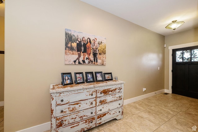 1608 W Boulder Creek Ln S, Layton, UT 84041 - entrance foyer with baseboards and light tile patterned floors
