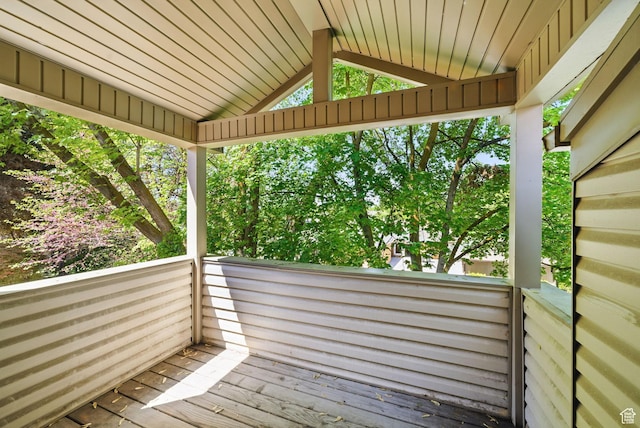 view of wooden terrace