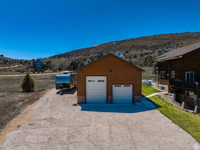 866 N Yarrow Cir Unit 38/39, Garden City, UT 84028 - detached garage with a mountain view