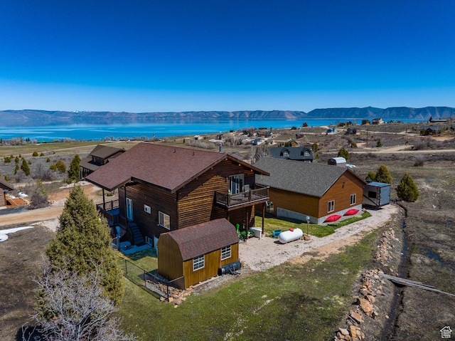 866 N Yarrow Cir Unit 38/39, Garden City, UT 84028 - view from above of property featuring a water and mountain view