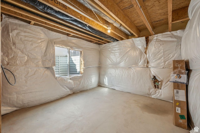 view of basement