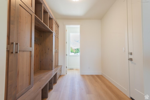 1699 N Siena Cir Unit 5, Pleasant Grove, UT 84062 - mudroom with light wood-style floors and baseboards