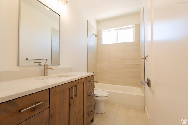 1699 N Siena Cir Unit 5, Pleasant Grove, UT 84062 - full bathroom featuring vanity,  shower combination, and tile patterned floors