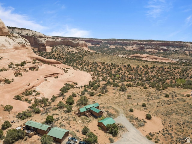 1 Pioneer Dr, La Sal, UT 84530 - aerial overview of property's location featuring a desert landscape and rural landscape