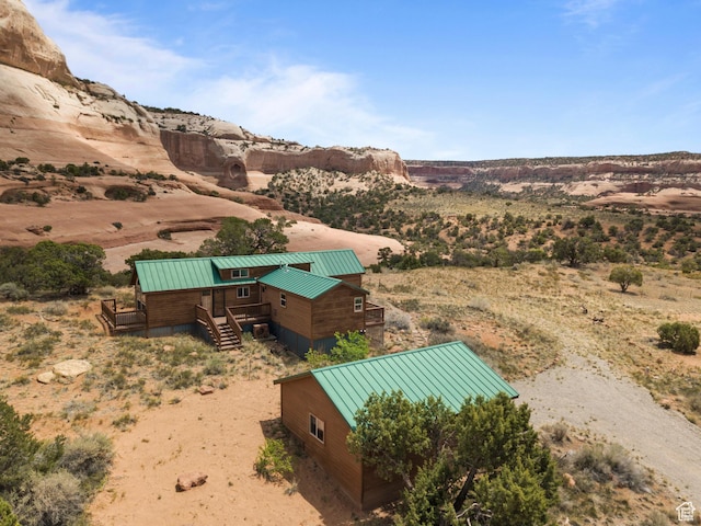 1 Pioneer Dr, La Sal, UT 84530 - aerial view of sparsely populated area featuring a desert landscape