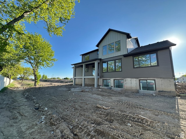 1768 N Siena Cir Unit 12, Pleasant Grove, UT 84062 - rear view of property with board and batten siding