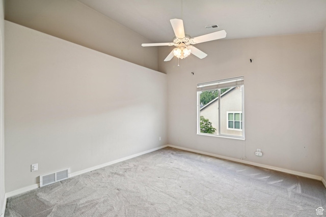13994 S New Saddle Rd, Draper, UT 84020 - spare room featuring carpet, baseboards, and ceiling fan