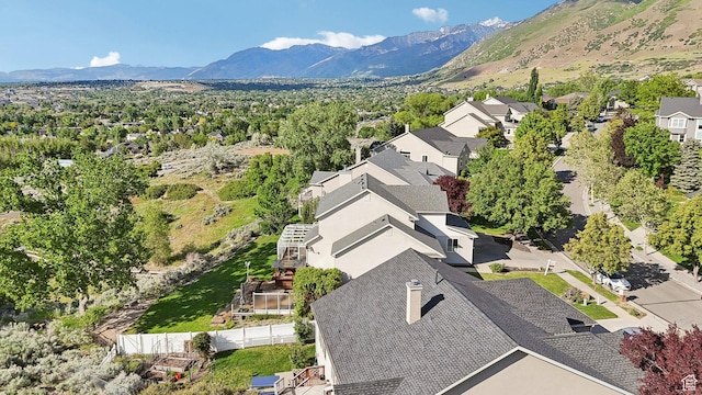 13994 S New Saddle Rd, Draper, UT 84020 - aerial perspective of suburban area featuring a mountain backdrop