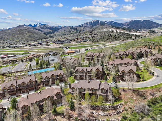 3029 Canyon Links Dr, Park City, UT 84098 - aerial view of property and surrounding area with a mountainous background