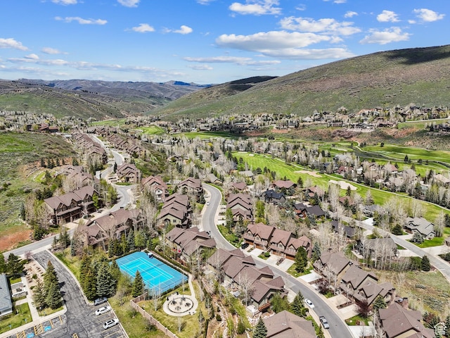 3029 Canyon Links Dr, Park City, UT 84098 - aerial view of property and surrounding area with nearby suburban area and a mountainous background
