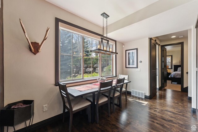 3029 Canyon Links Dr, Park City, UT 84098 - dining area with dark wood-type flooring and baseboards