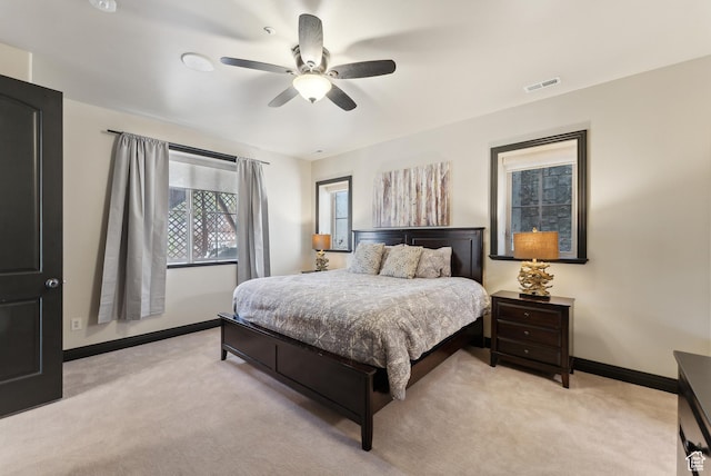 3029 Canyon Links Dr, Park City, UT 84098 - bedroom featuring light carpet, baseboards, and a ceiling fan