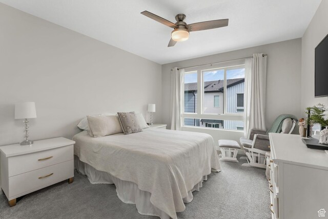 958 W 420 S, American Fork, UT 84003 - bedroom featuring light carpet and a ceiling fan