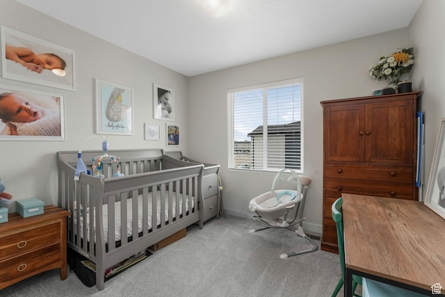 958 W 420 S, American Fork, UT 84003 - carpeted bedroom featuring baseboards and a crib